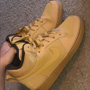 Nike wheat high tops
